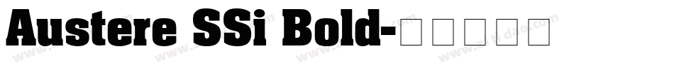 Austere SSi Bold字体转换